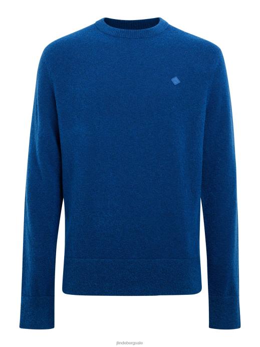 Men J.Lindeberg Navy Peony Yuri Merino Sweater Clothing 8R622281