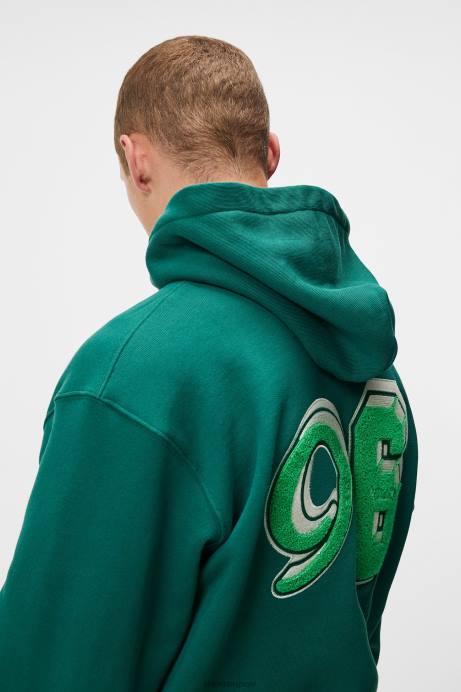 Men J.Lindeberg Rain Forest Karson Graphic Hoodie Clothing 8R621069