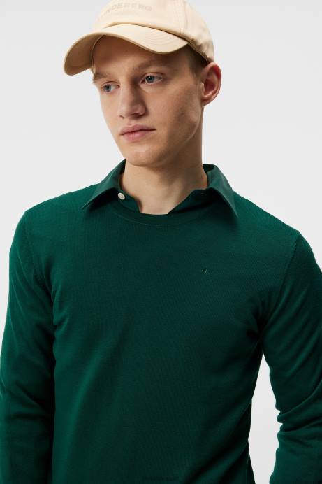 Men J.Lindeberg Rain Forest Lyle Light Merino Sweater Clothing 8R621057