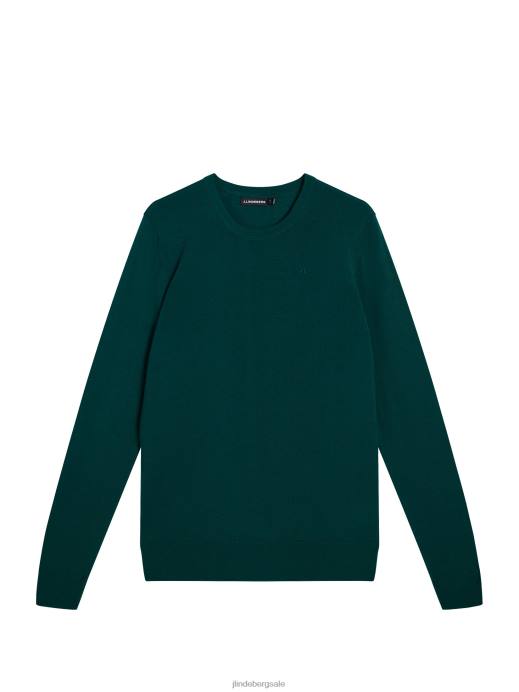 Men J.Lindeberg Rain Forest Lyle Light Merino Sweater Clothing 8R621057