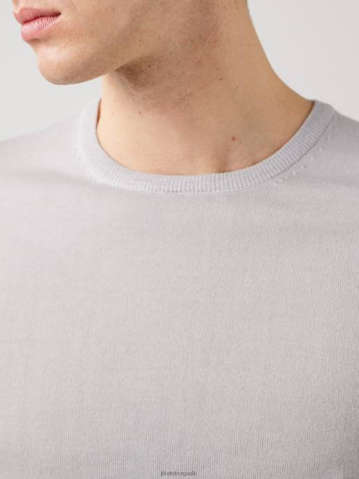 Men J.Lindeberg Stone Grey Nigel Silk Wool Sweater Clothing 8R622371