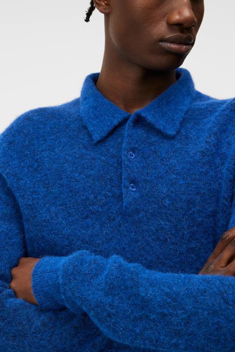 Men J.Lindeberg Surf the Web Hayden Knit Polo Clothing 8R62993