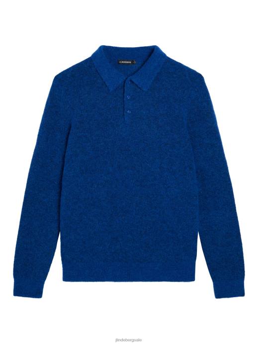 Men J.Lindeberg Surf the Web Hayden Knit Polo Clothing 8R62993