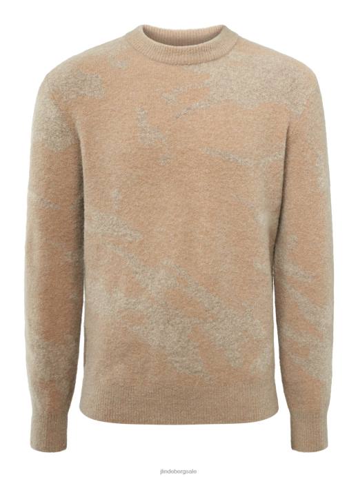Men J.Lindeberg Tiger Brown Alpaca Mix Knitted Sweater Clothing 8R622338