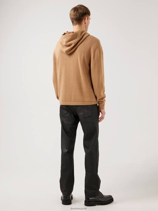 Men J.Lindeberg Tiger Brown Timon Hoodie Clothing 8R622365