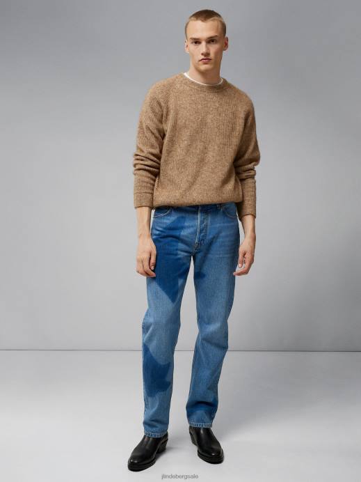 Men J.Lindeberg Tiger Brown Vance Mohair Blend Sweater Clothing 8R622295