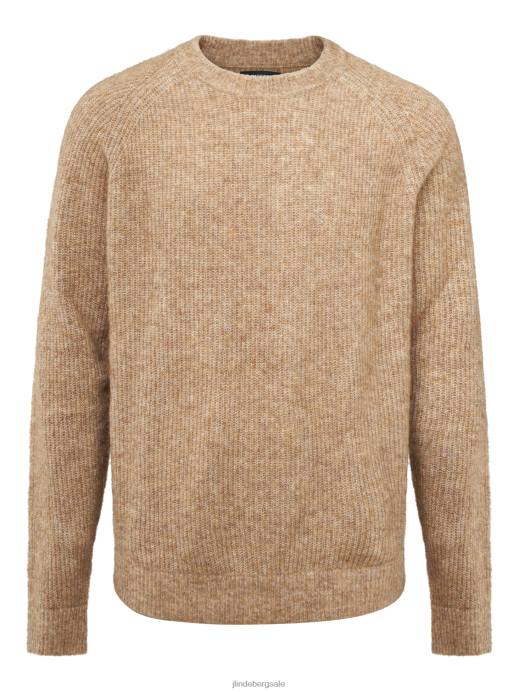 Men J.Lindeberg Tiger Brown Vance Mohair Blend Sweater Clothing 8R622295