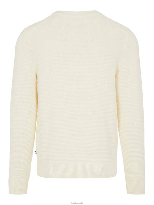 Men J.Lindeberg Whisper White Archer Structure Sweater Clothing 8R622363