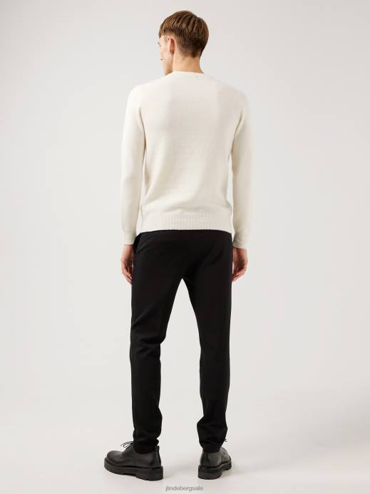 Men J.Lindeberg Whisper White Cole Yak Blend Sweater Clothing 8R622368