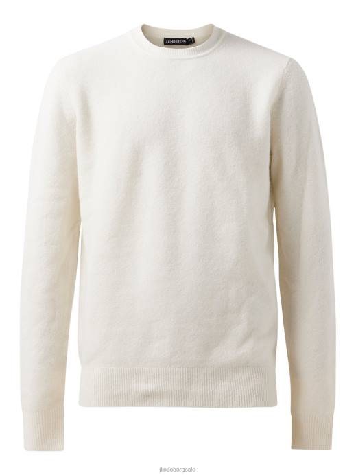 Men J.Lindeberg Whisper White Cole Yak Blend Sweater Clothing 8R622368