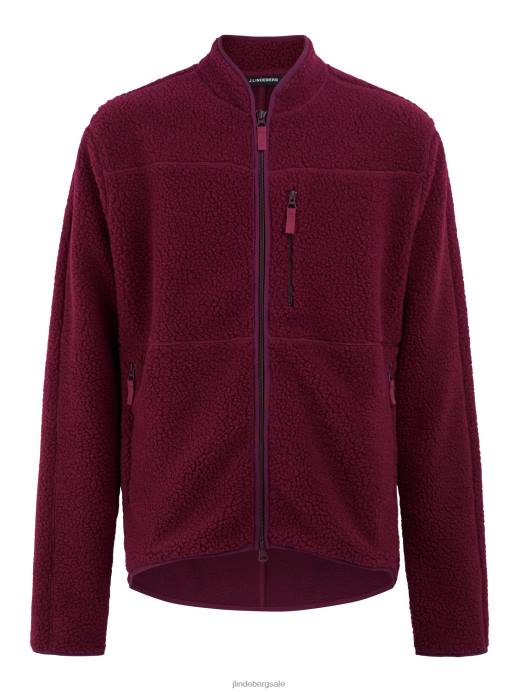 Men J.Lindeberg Wild Aster Tomai Pile Fleece Clothing 8R622290