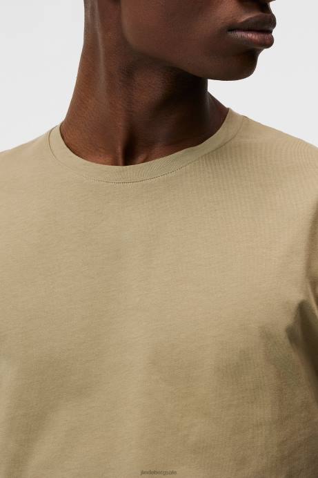 Men J.Lindeberg Aloe Sid Basic Cotton Tee Clothing 8R62947
