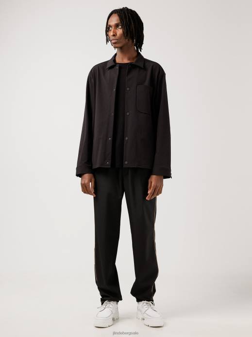 Men J.Lindeberg Black Saint Loose T-shirt Clothing 8R622158