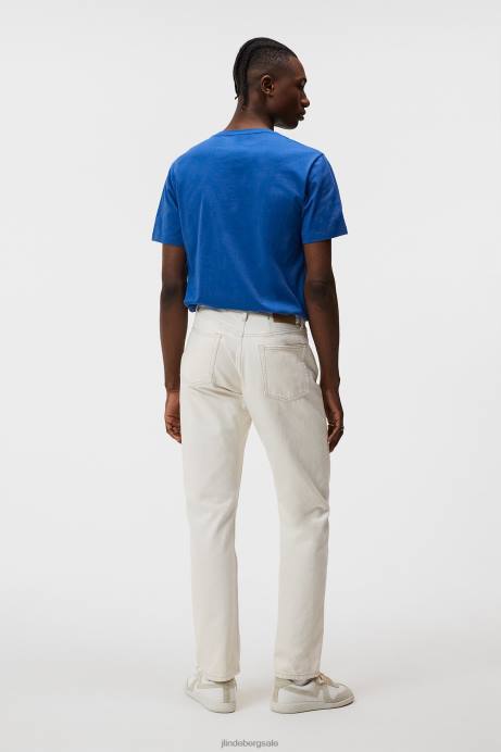 Men J.Lindeberg Blue Quartz Sid Basic Cotton Tee Clothing 8R62948