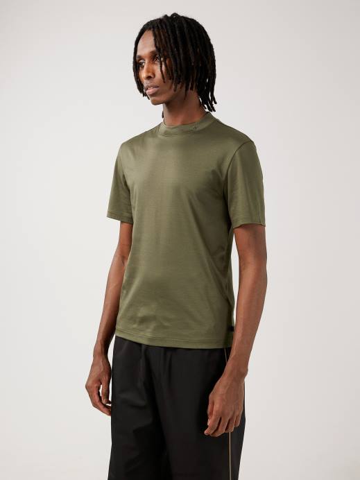 Men J.Lindeberg Deep Depths Ace Mock Neck T-shirt Clothing 8R622156