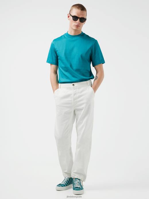 Men J.Lindeberg Deep Lake Ace Mock Neck T-shirt Clothing 8R622147