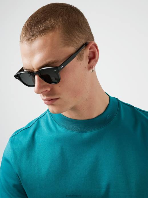 Men J.Lindeberg Deep Lake Ace Mock Neck T-shirt Clothing 8R622147