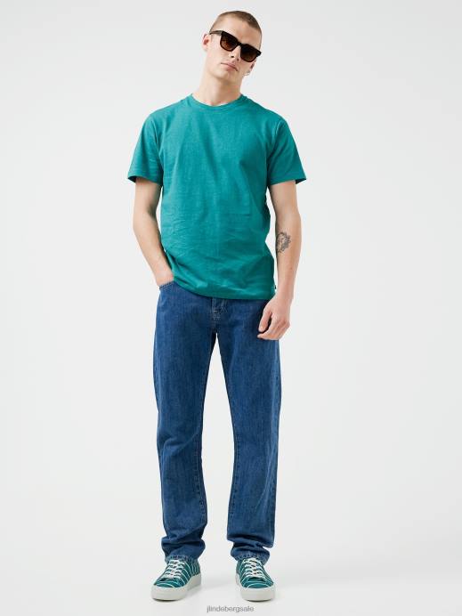 Men J.Lindeberg Deep Lake Sid Overdyed Melange T-shirt Clothing 8R622139