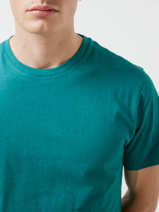 Men J.Lindeberg Deep Lake Sid Overdyed Melange T-shirt Clothing 8R622139