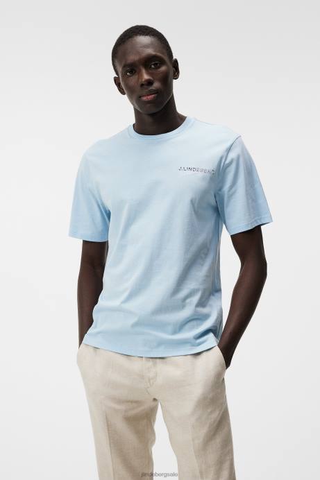 Men J.Lindeberg Dream Blue Dale Seasonal Print T-shirt Clothing 8R62941