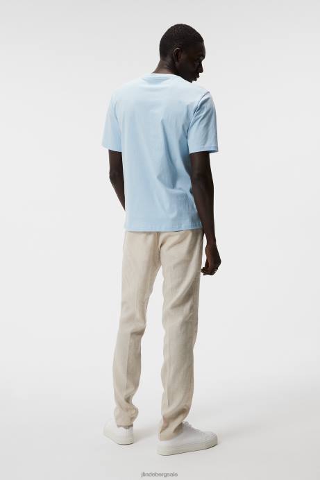 Men J.Lindeberg Dream Blue Dale Seasonal Print T-shirt Clothing 8R62941