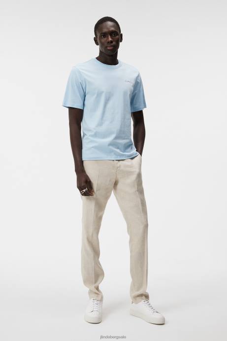 Men J.Lindeberg Dream Blue Dale Seasonal Print T-shirt Clothing 8R62941