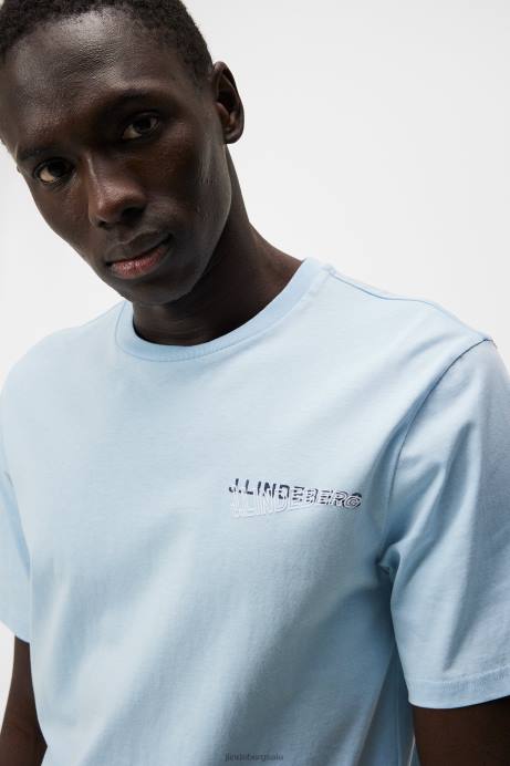 Men J.Lindeberg Dream Blue Dale Seasonal Print T-shirt Clothing 8R62941