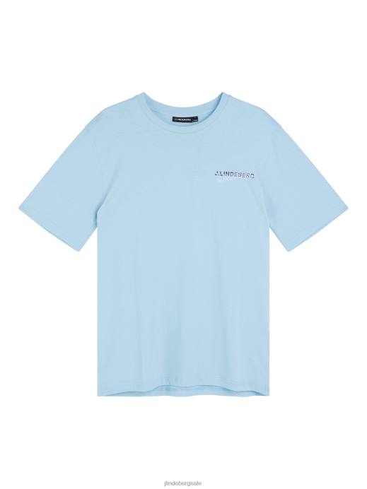 Men J.Lindeberg Dream Blue Dale Seasonal Print T-shirt Clothing 8R62941