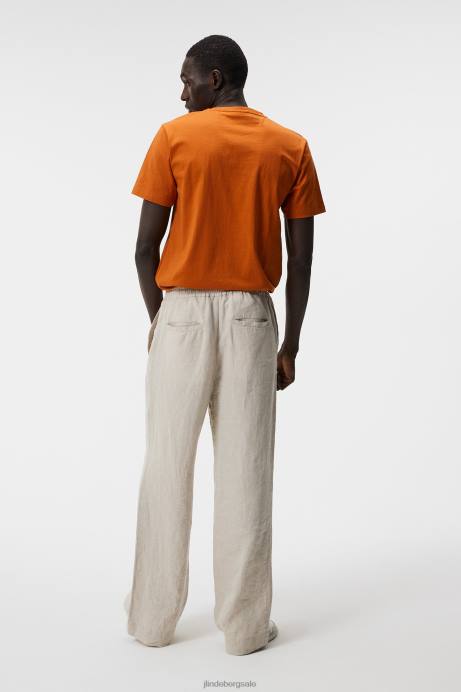 Men J.Lindeberg Minimal Sid Basic Cotton Tee Clothing 8R62946