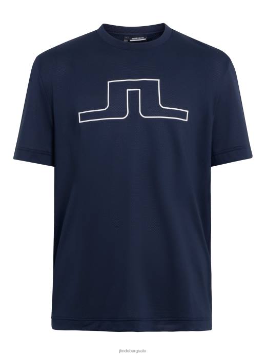 Men J.Lindeberg Navy Bridge Graphic T-shirt Clothing 8R622150