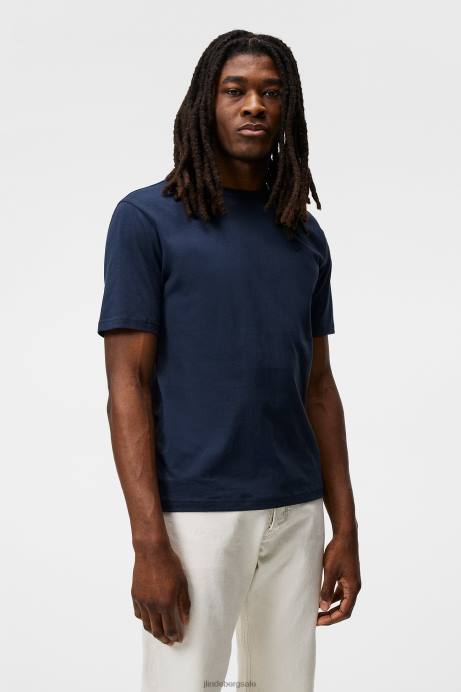 Men J.Lindeberg Navy Dale Diamond Patch T-shirt Clothing 8R62981