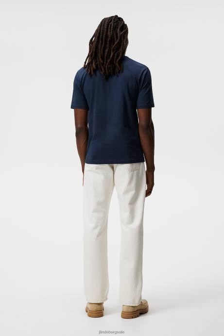 Men J.Lindeberg Navy Dale Diamond Patch T-shirt Clothing 8R62981