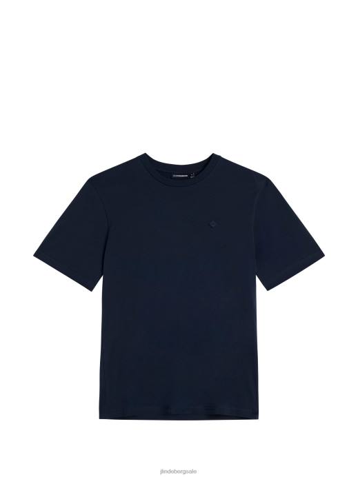 Men J.Lindeberg Navy Dale Diamond Patch T-shirt Clothing 8R62981