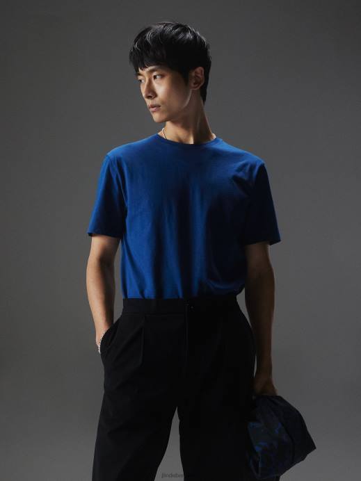 Men J.Lindeberg Navy Peony Sid Basic T-shirt Clothing 8R622132