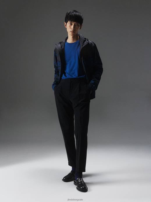 Men J.Lindeberg Navy Peony Sid Basic T-shirt Clothing 8R622132