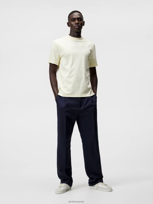 Men J.Lindeberg Pear Sorbet Ace Mock Neck T-shirt Clothing 8R62949