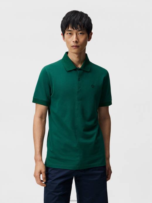 Men J.Lindeberg Rain Forest Rubi Slim Polo Clothing 8R62954