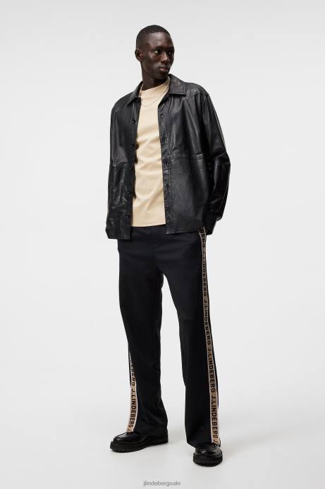 Men J.Lindeberg Safari Beige Ace Mock Neck T-shirt Clothing 8R62973