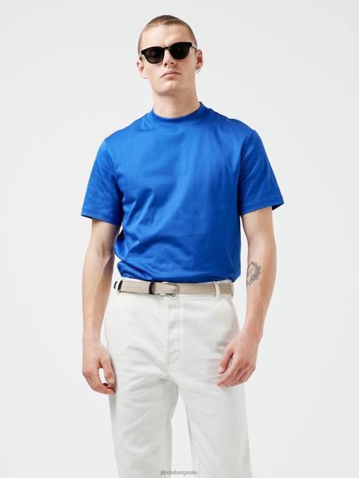 Men J.Lindeberg Surf the Web Ace Mock Neck T-shirt Clothing 8R622145