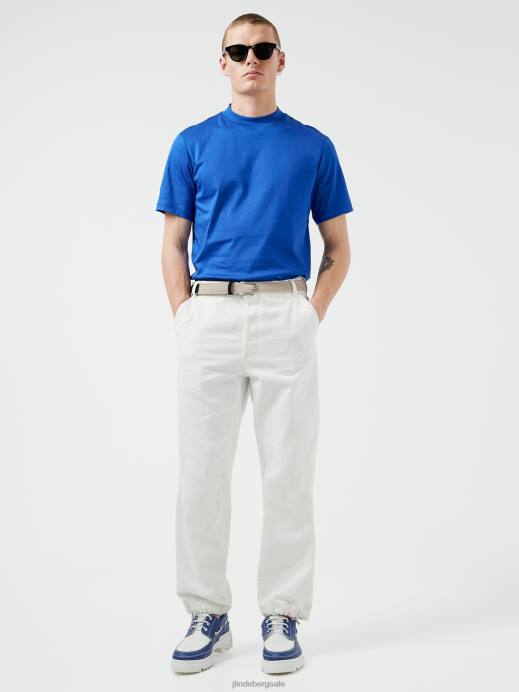 Men J.Lindeberg Surf the Web Ace Mock Neck T-shirt Clothing 8R622145