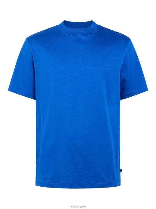 Men J.Lindeberg Surf the Web Ace Mock Neck T-shirt Clothing 8R622145