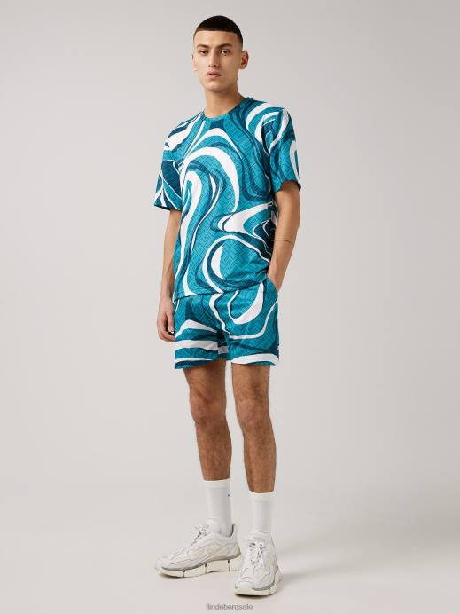 Men J.Lindeberg Swirl Bridge Monogram Swirl Bridge Mono T-shirt Clothing 8R622148