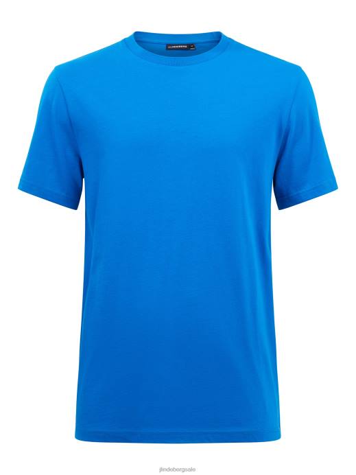 Men J.Lindeberg True Blue Silo Supima Cotton T-shirt Clothing 8R622164