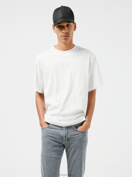 Men J.Lindeberg White Ace Mock Neck T-shirt Clothing 8R622155