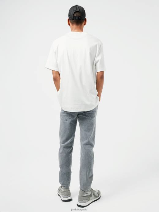 Men J.Lindeberg White Ace Mock Neck T-shirt Clothing 8R622155