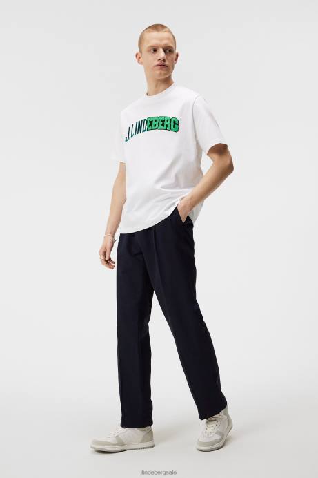 Men J.Lindeberg White Camilo Graphic T-shirt Clothing 8R62968