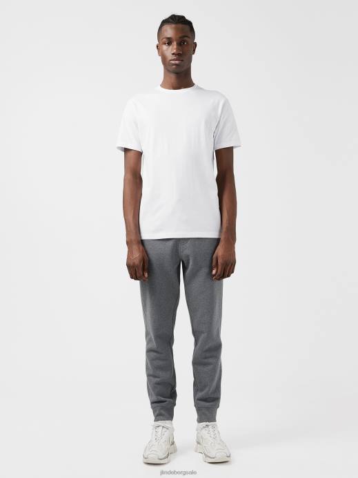 Men J.Lindeberg White Sid Basic T-shirt Clothing 8R62984