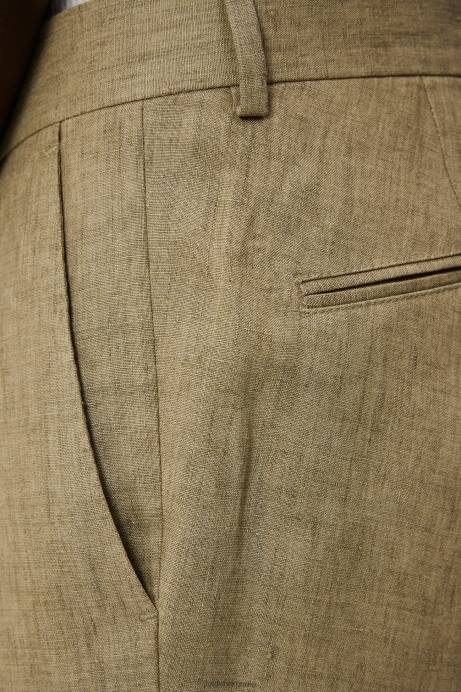 Men J.Lindeberg Aloe Grant Super Linen Pants Clothing 8R621207
