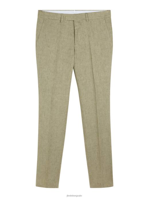 Men J.Lindeberg Aloe Grant Super Linen Pants Clothing 8R621207