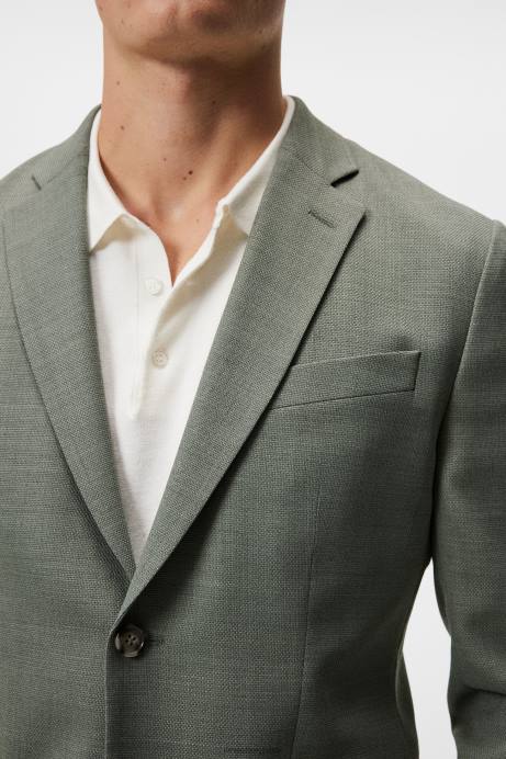 Men J.Lindeberg Aloe Hopper Active Hopsack Blazer Clothing 8R621225